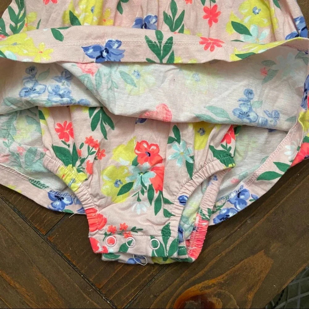 Carters 18 Months Pink Floral Dress One Piece